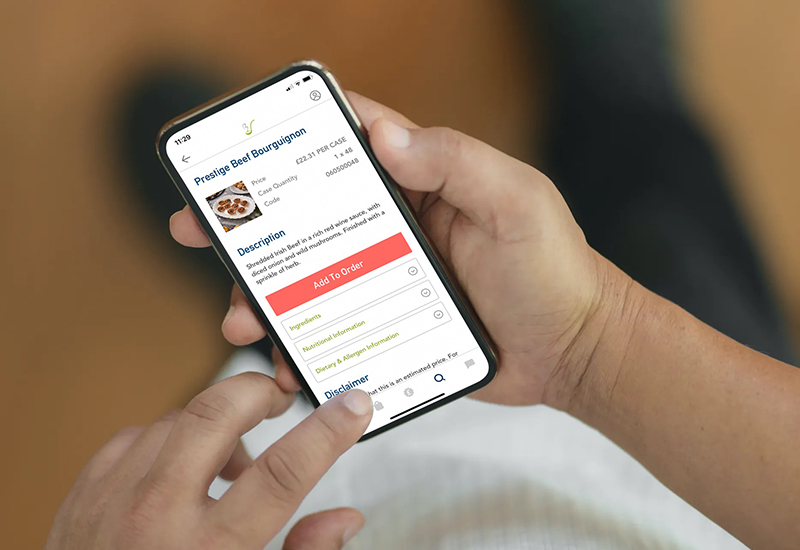 Birchall Foodservice app