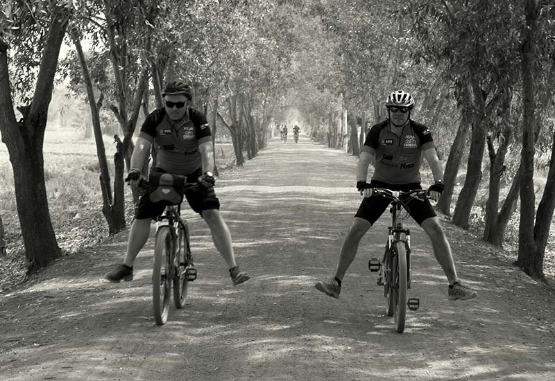 Neil Turton and Tom Fender, MAG charity cycle